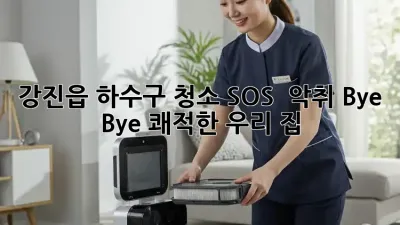 강진읍 하수구 청소 SOS 🚨 악취 Bye Bye! 쾌적한 우리 집 🏡